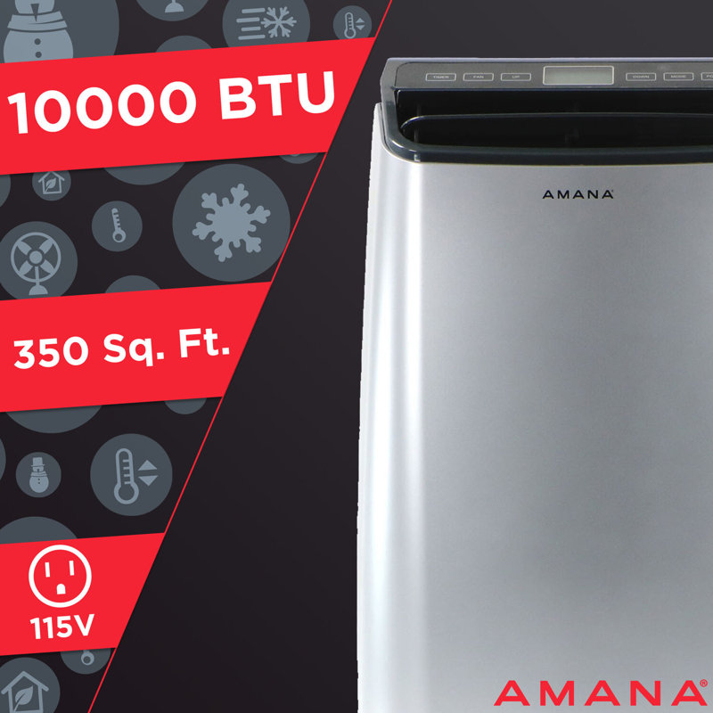 Amana 10,000 BTU White Portable Air Conditioner with Remote