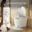 Smart Toilet with Ergonomic Heated Seat, Auto Lid Opening, Foam Shield, Instant Warm Bidet/Rear Wash & Dryer, UV Sterilization, 1.2 GPF Auto/Backup Flush, Night Light, Remote Control, Elongated, White