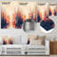 Modern Cubism Cityscape I - City, art mural en métal-1193794596