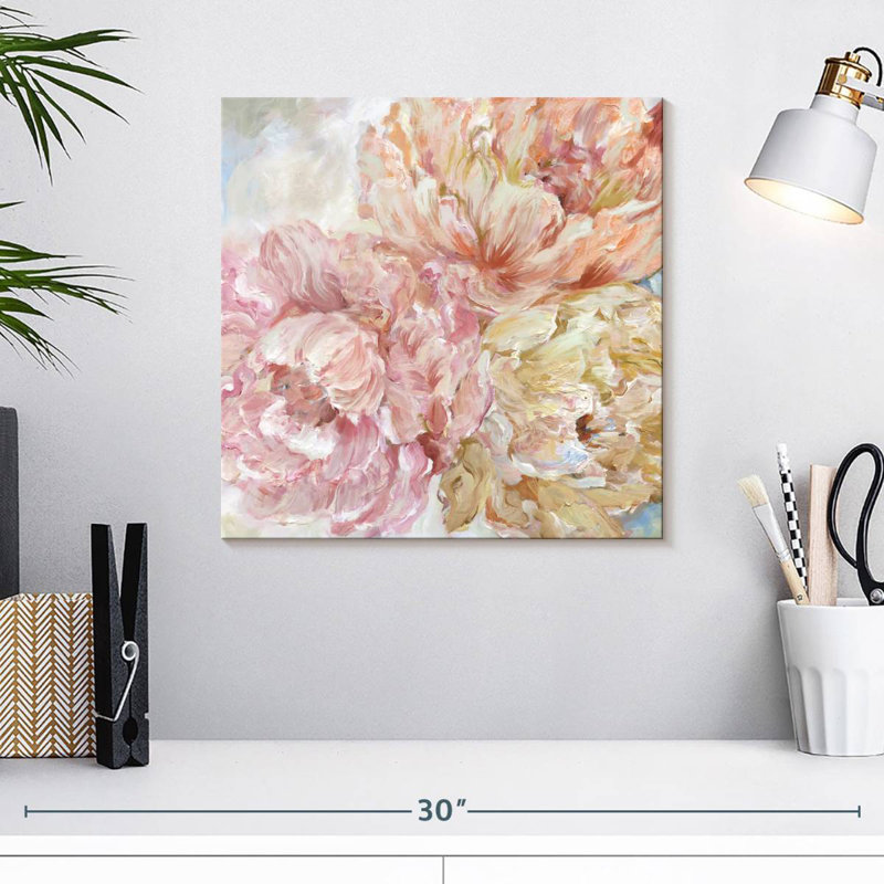 Pivoines contemporaines II, H 16 po x l 16 po