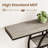 55" Entryway Table with 5-Tier Storage, Industrial Narrow Console Sofa Table with O-Shaped Metal Frame-1837750222