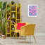 «Sunrise Sprig on Stripes», art de la giclée sur toile encadré par Ahmad Idiss Hussein bk-016-1005523377-1005523382