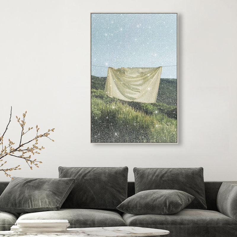 Floating Cotton I Print by Oliver Gal, 16"H x 11"W, Silver Floater Frame
