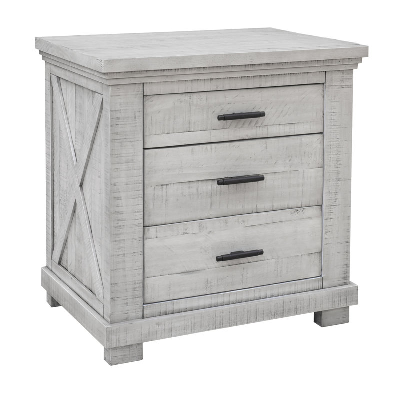Drennan 3 Drawer Nightstand