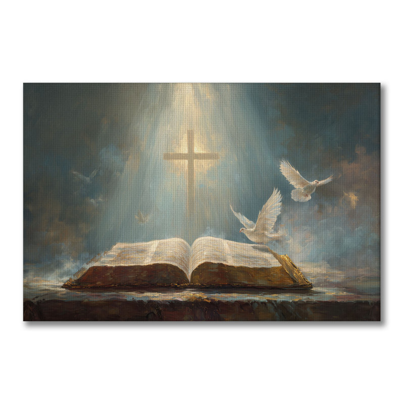 Art mural en toile tendue Sacred Light, H 40 po x l 60 po