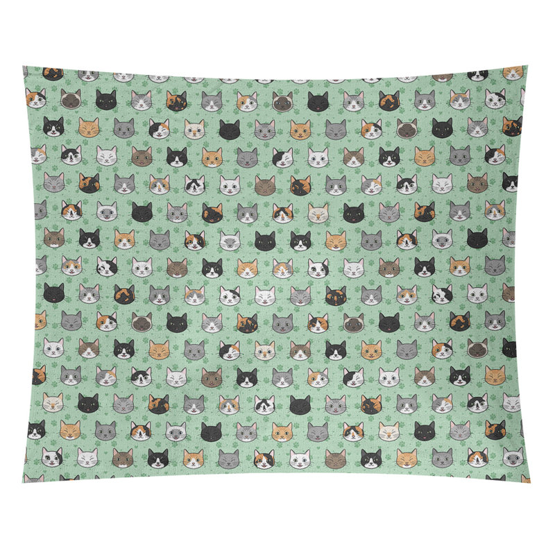 Tapisserie kitty chat par katelyn elizabeth Kitterman, H 27,5 po x l 37,5 po, Intérieur