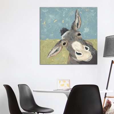 Farm Life-Mule by Jade Reynolds - Wrapped Canvas Print