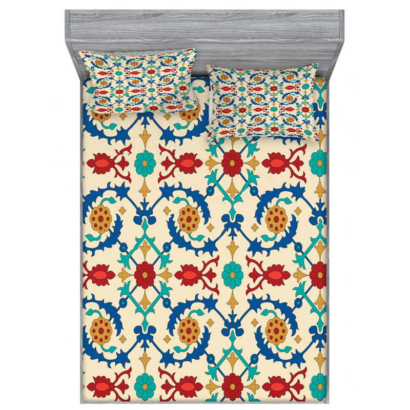 Microfiber Sheet Set, Queen Sheet Set with Fitted Sheet
