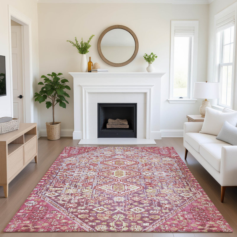Tapis aztèque Mayfield AMF1834 lavable à la machine de qualité supérieure, Rectangle 2 pi 6 po x 3 pi 10 po