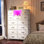 Commode haute Ã  13 tiroirs pour chambre Ã  coucher, avec tablettes ouvertes et Ã©clairage DEL, commode avec station de recharge