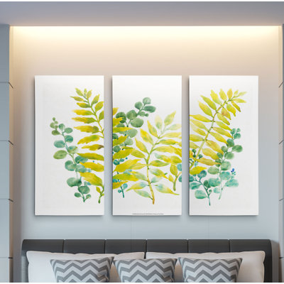 " Mixed Greenery II " 3 - Pieces
