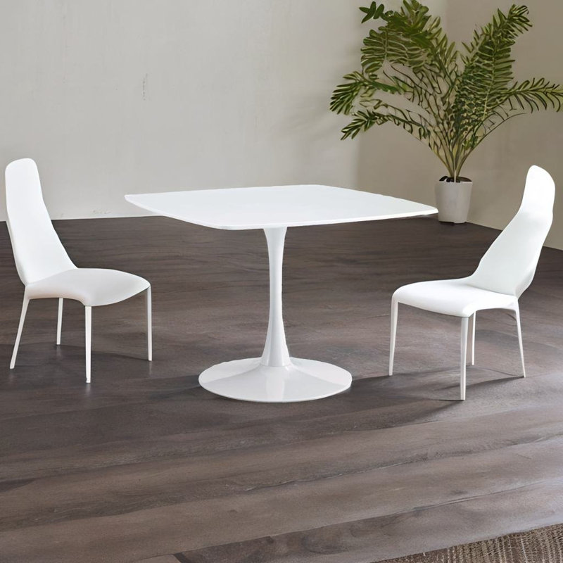 Raffaela Square 42.12'' L x 42.12'' W, White, White