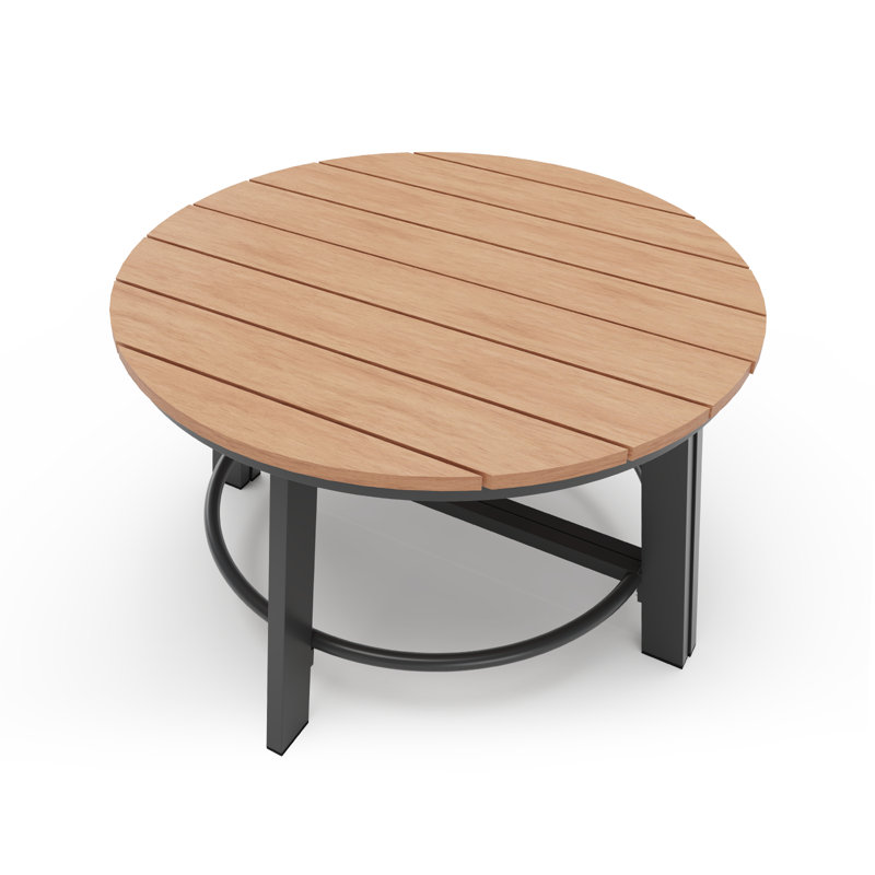 Table basse d'extérieur, Oak/Black