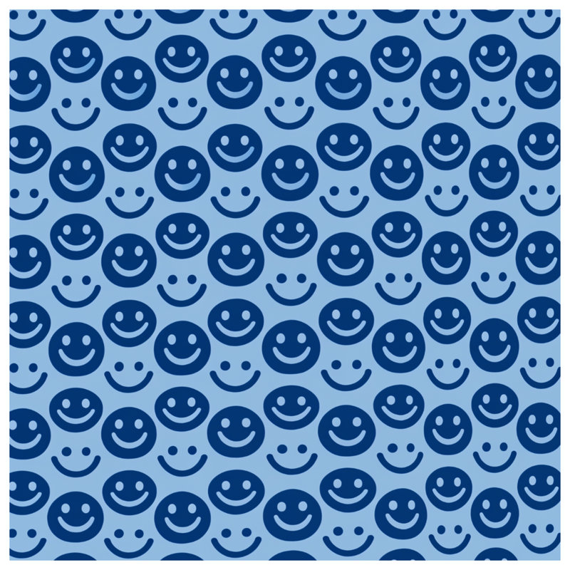 Couvre-lit matelassé Smiley faces, Double