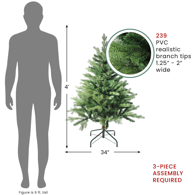 Arbre de Noël artificiel pin 4 'Mixed Eden