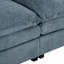 Canapé modulaire contemporain en chenille en U de 6 pièces Caldenridge avec dossier capitonné et coussins à double couche.-117093242