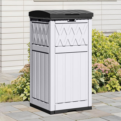 Poubelle extérieure en résine 38 gallons Edrosie Inc