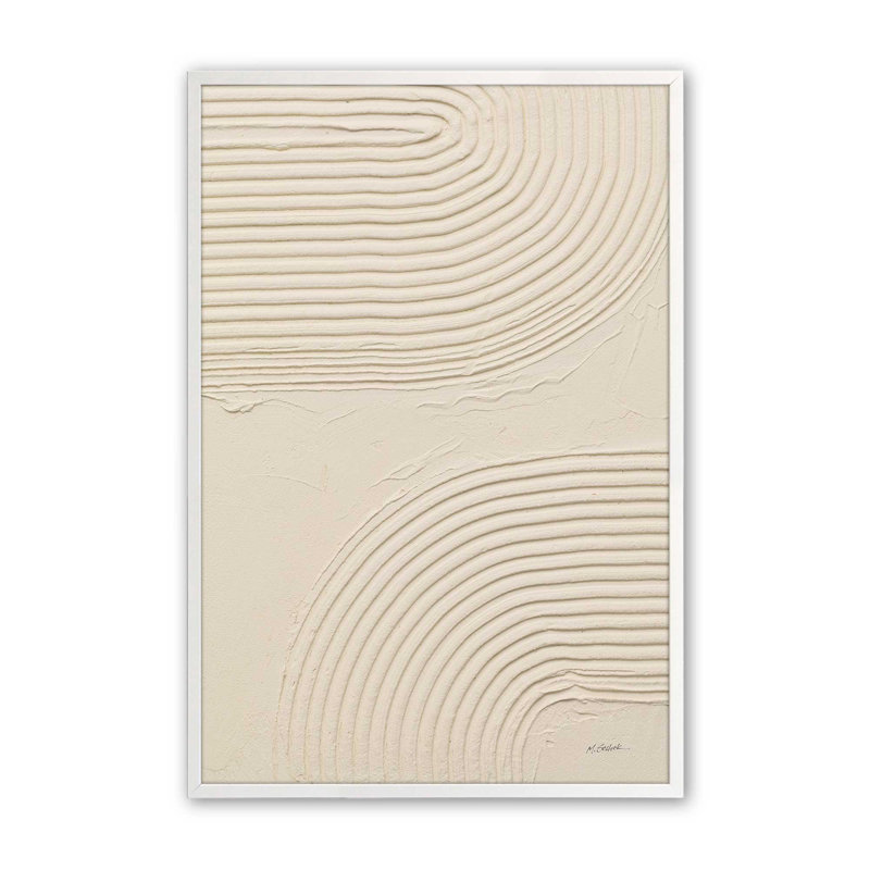Echoed Curves in II, H 15 po x l 12 po, Blanc