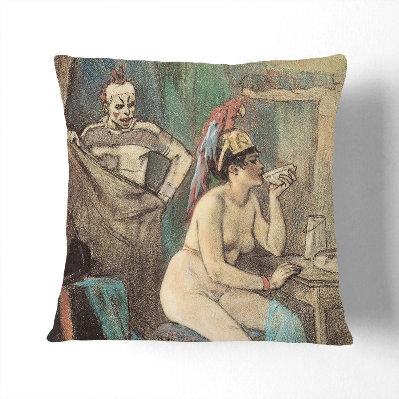 The Circus Scatter Cushion, 40cm H x 40cm W x 15cm D, Black