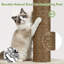 Tour pour arbre à chat multi-niveaux de 84 pouces de hauteur avec 9 poteaux à griffer en sisal, 2 condos pour chat, hamac et perchoir moelleux surdimensionné - idéale pour les chats d'intérieur-1957589562