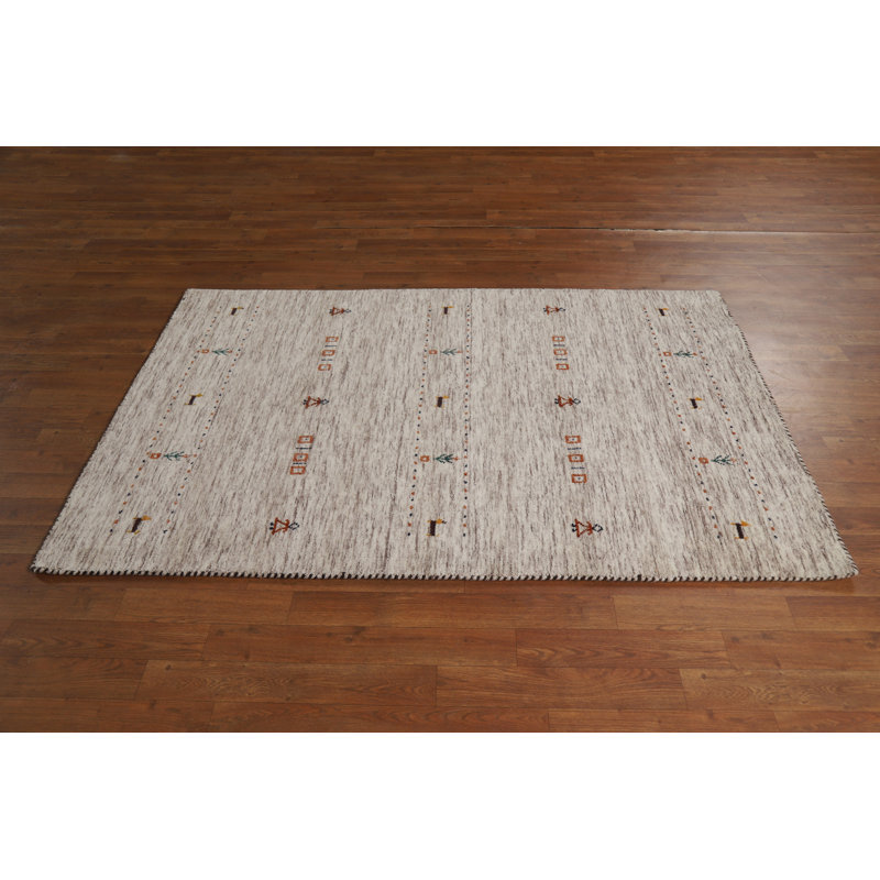 Handmade Gabbeh Oriental Rug 4x6