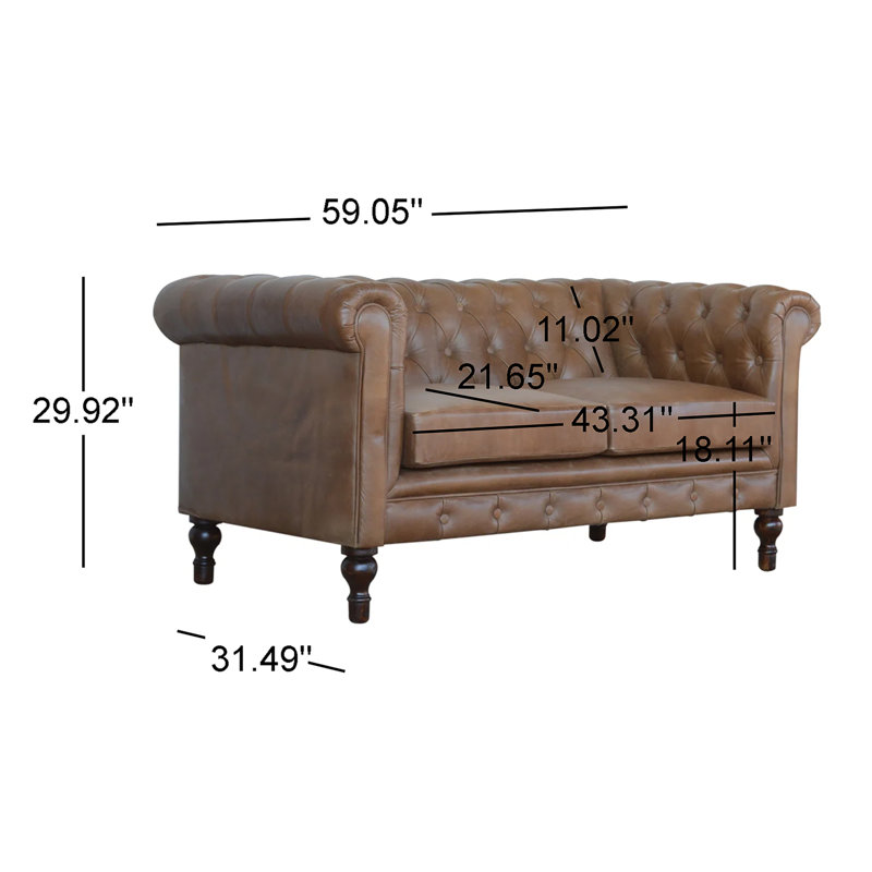 Rosito 59.05'' Slipcovered Sofa