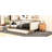 Full Size Daybed With Trundle, Linen Upholstery & Strong Wood Upholstered Upholstery,