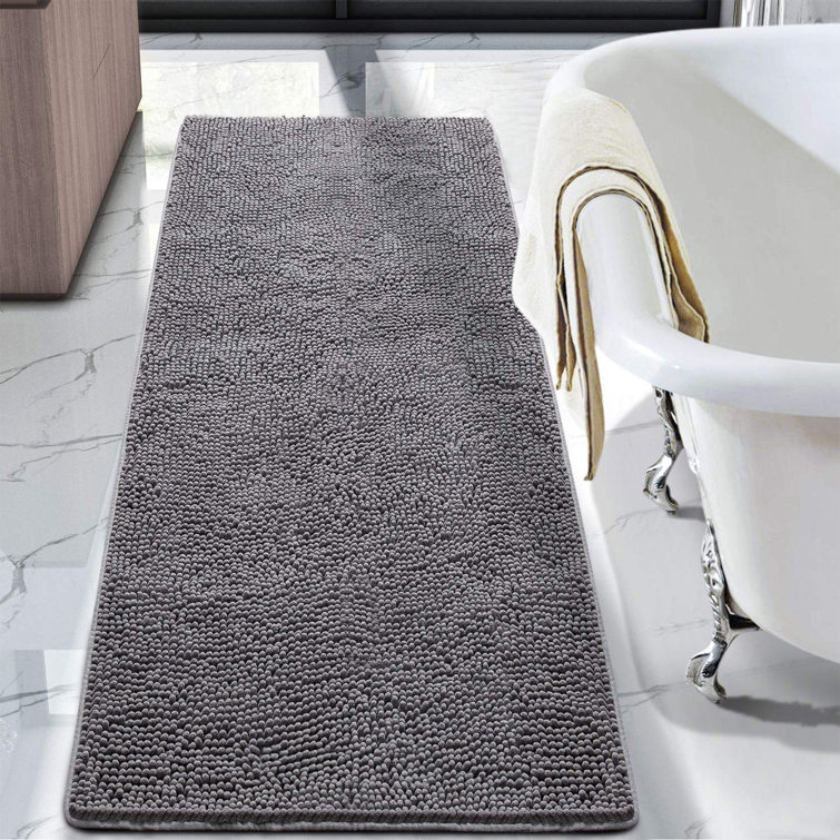 Ebern Designs Egista Microfiber Bath Rug with Non-Slip Backing & Reviews