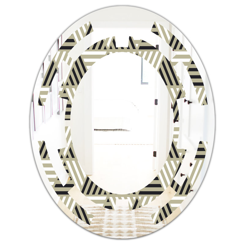 Miroir mural Space Triangular Design, H 31,5 po x l 23,7 po