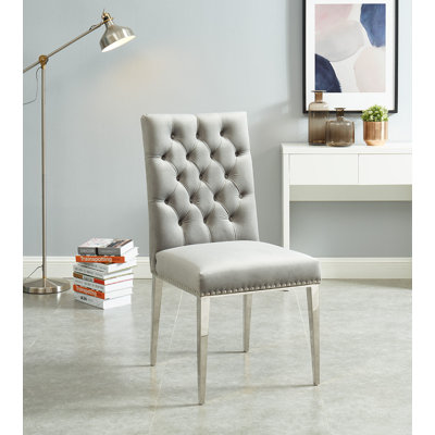 Chaise d'appoint en velours 21 po Scroggs