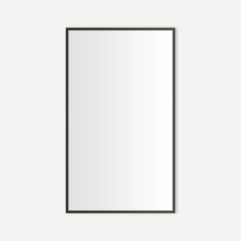 Thin Framed Metal Cabinet, Iron Black, 39.38" H x 23.25" W, Standard
