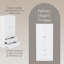 2 Door 2 Drawer Wardrobe with Hanging Rail & Storage Drawers Modern Bedroom Clothes Storage Cabinet-6126633