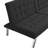 Bed In Black With Wood Frame And Stainless Leg For Extra Support 2 Seat Breathable Cushion-1841378194