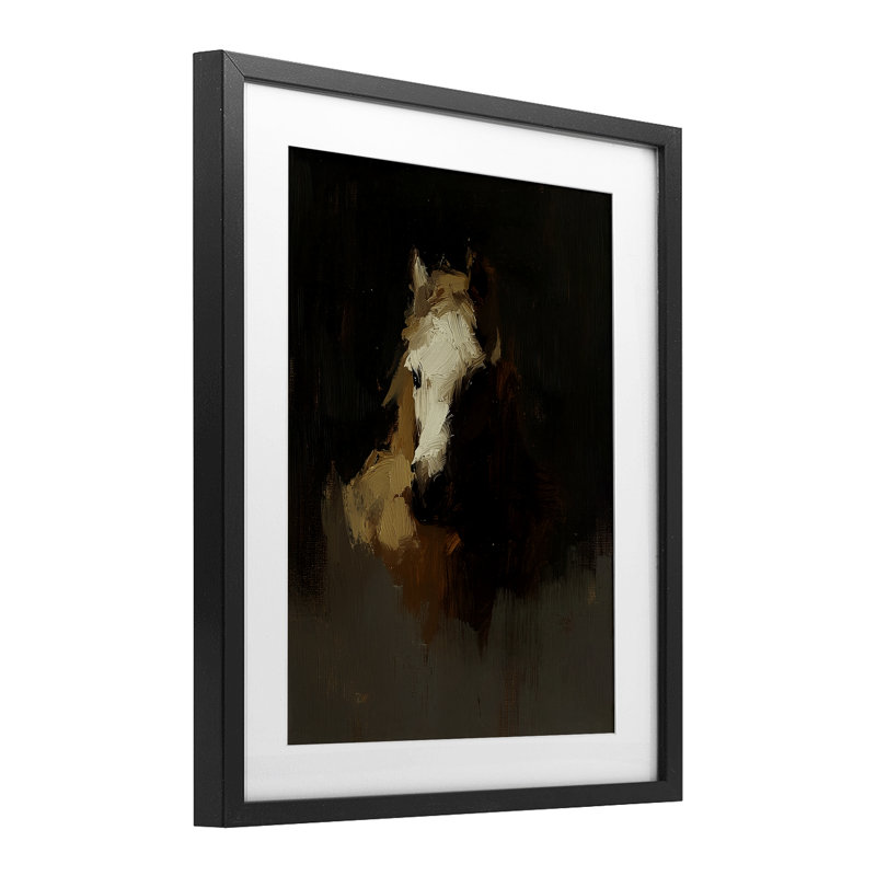 «Abstract Rider Horse Illusion», reproduction encadrée sous verre, conception de Svetlana Aleynikova, H 16 po x l 13 po