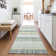 Machine Washable Indoor/Outdoor Xhevrie Seafoam Rug