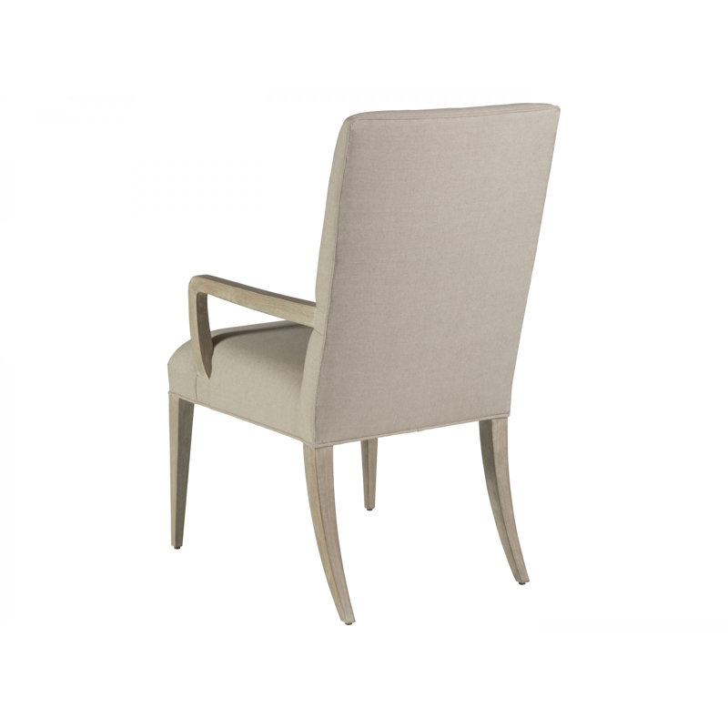 Chaise avec accoudoirs rembourrés Co Couction Madox, Gris clair