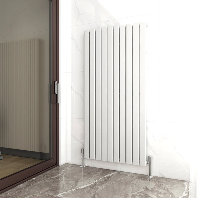 Aarvik Designer Radiator, White, 1600cm H x 680cm W