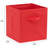 Cube Organizer Storage Bins Handles, Collapsible Fabric, Pack Of 6, 10.5"X10.5"X11", Red-119332921-119332918