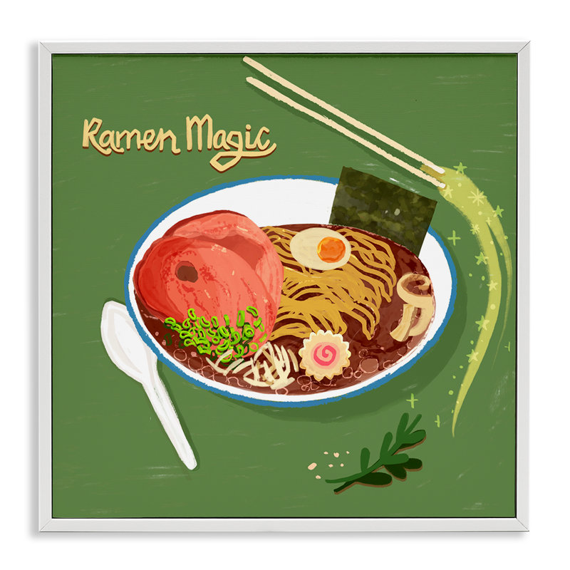 Estampe numérique Ramen Magic International, design par Juliet Rose Philips, H 17 po x l 17 po