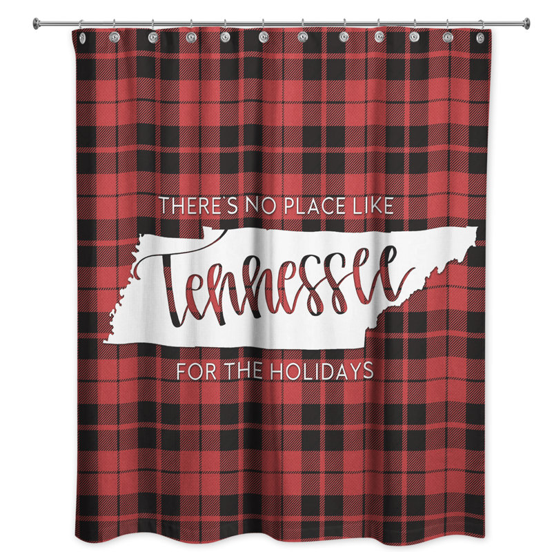 Il n’y a pas de place comme tennessee pour le rideau de douche simple des fêtes Brianne