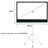 Borkowski White Portable Projection Screen-2084982656