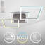 Omaha 3-Light 76.5cm LED Semi Flush Mount