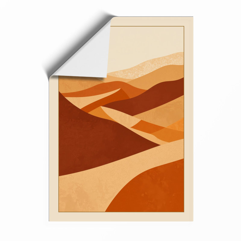 Desert Undulations Minimalist - Framed Print, A1 - 84.1 x 59.4 cm, Unframed