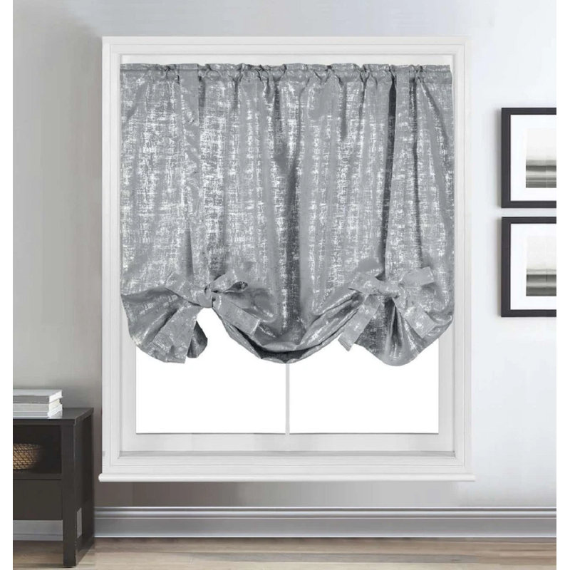 Glamour Blind Window Curtain 55X60, Silver