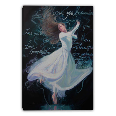 «Love in Motion», art mural sur toile tendue