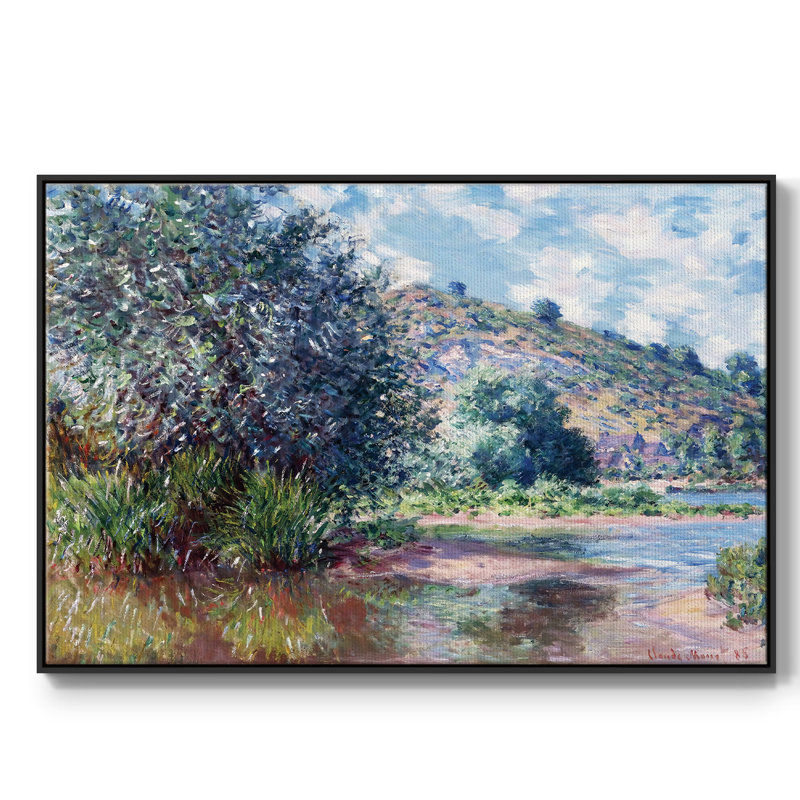 Paysage au port sur toile, H 25 po x l 17 po x P 2 po, Noir