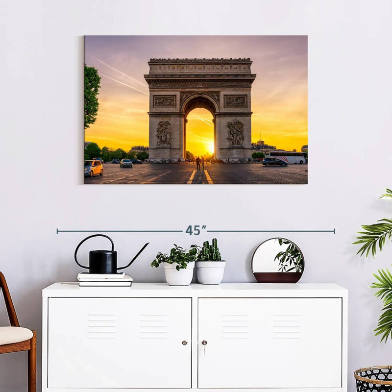 Ravi Paris Arc De Triomphe Sunset, 24" H x 36" W