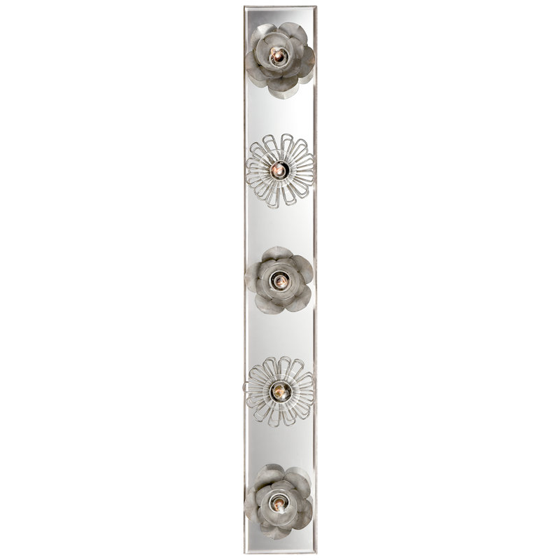 Keaton 5 - Light Bath Bar, Burnished Silver Leaf