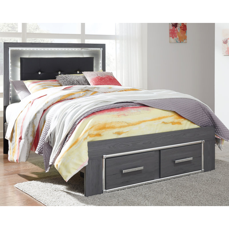 Layeska Upholstered Storage Bed, Full