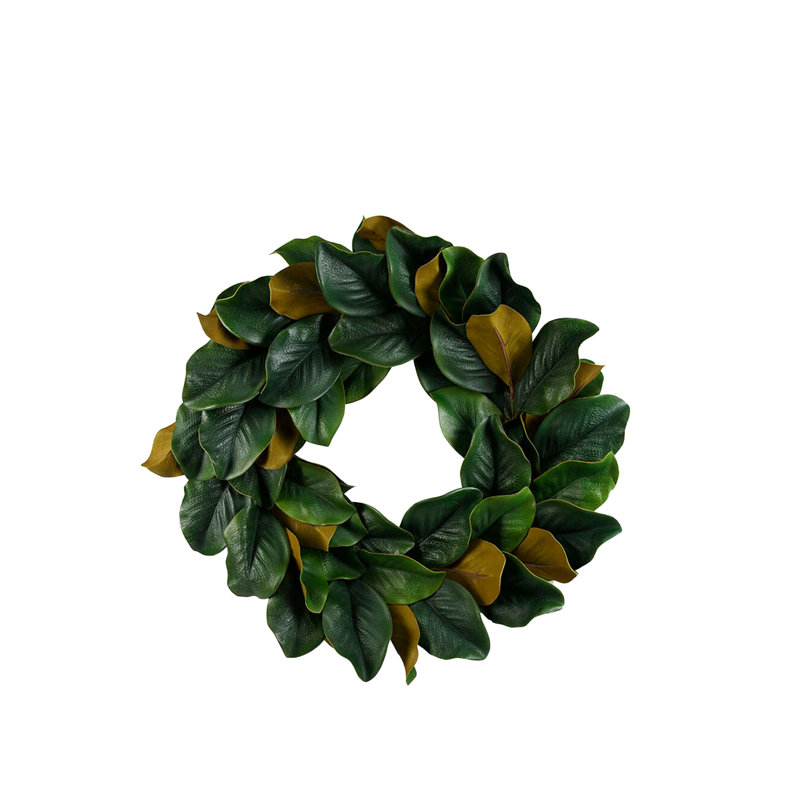 Couronne en fausse soie magnolia 24 po
